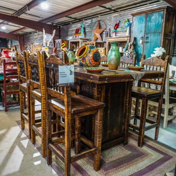 Pueblito 6' bar height table
